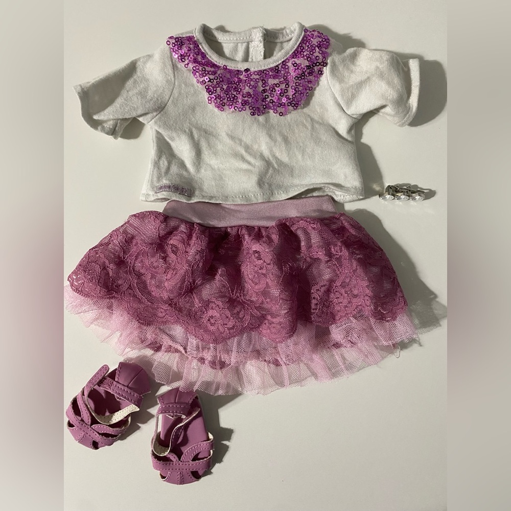 American girl doll sparkle sequin outfit